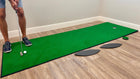 Wedge Game putting mat putting green with break pads and hole filler