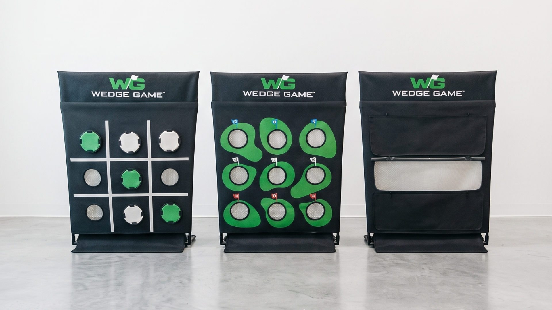 Close-up of Wedge Game features and setup details