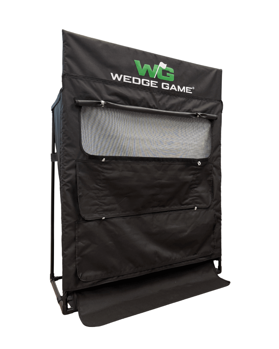 Wedge Game golf practice net for chipping showing High trajectory panel