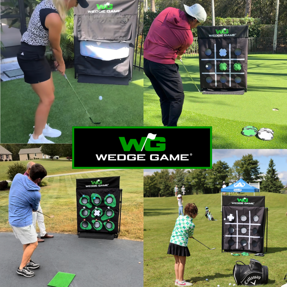 4 Golfers using wedge game bonus