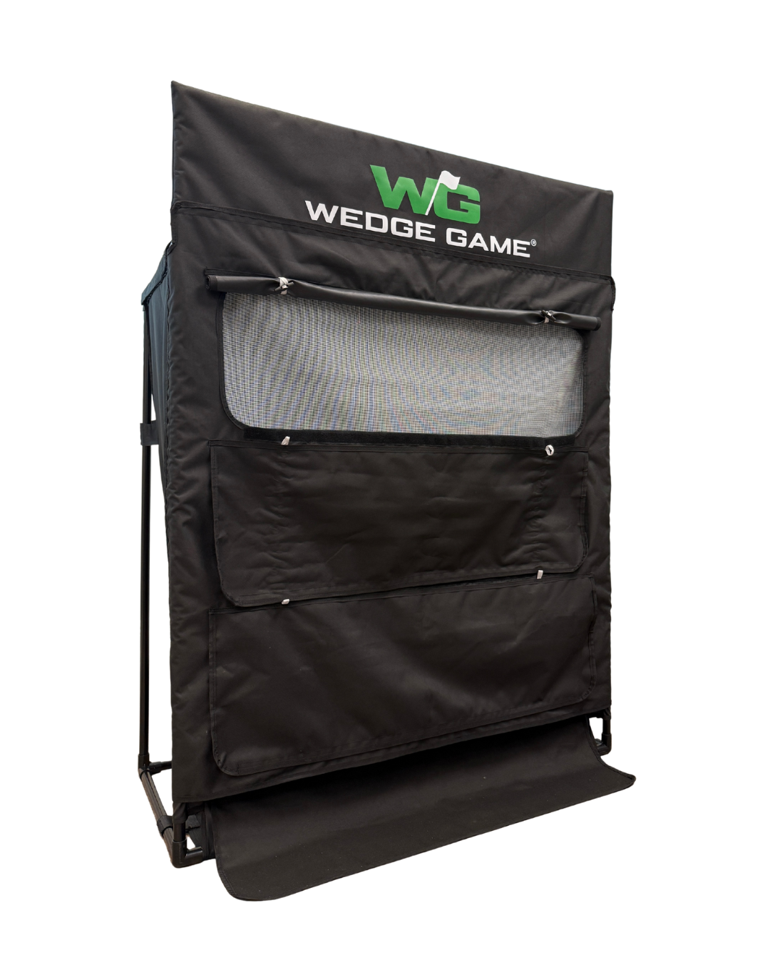 Wedge Game golf practice net for chipping showing High trajectory panel