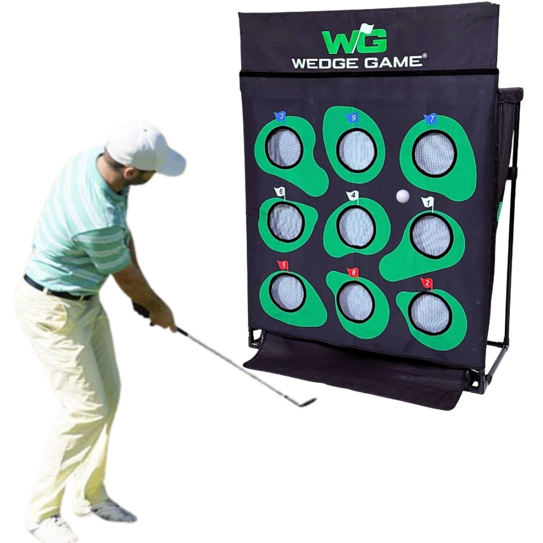 Man chipping into Wedge Game