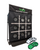 Wedge Game golf practice net for chipping showing tic-tac-toe game panel with colored hole covers