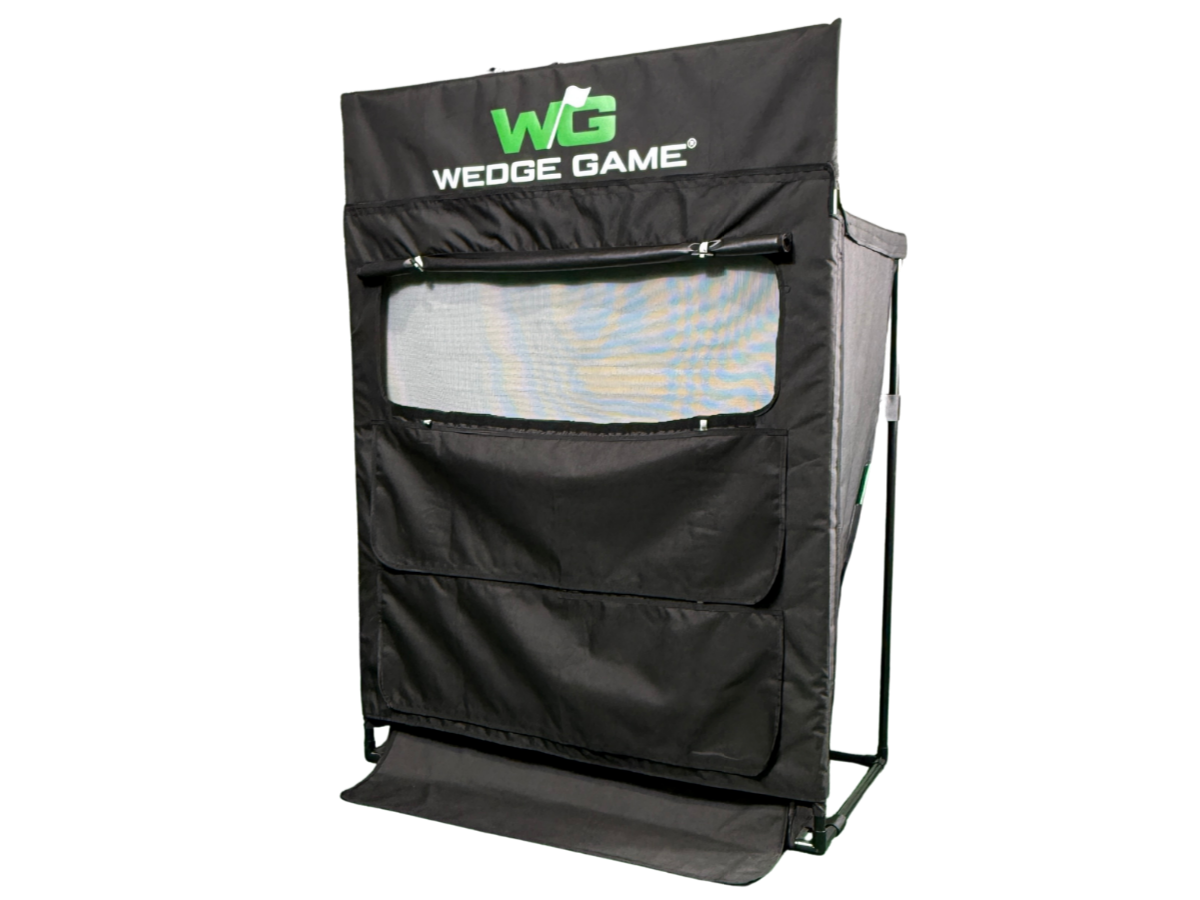 Wedge Game set up at chipping distance for distance control practice