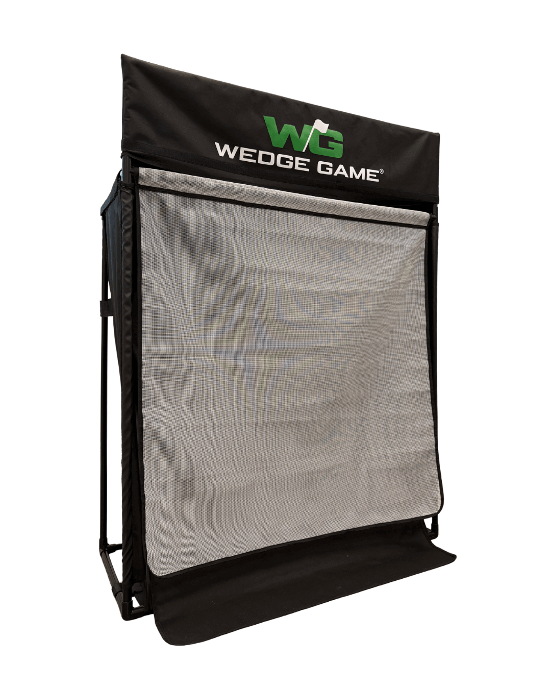 Wedge Game golf practice net for chipping showing main white panel