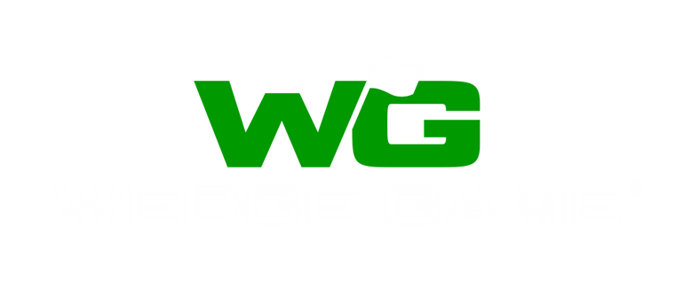 Wedge Game full logo in green and white