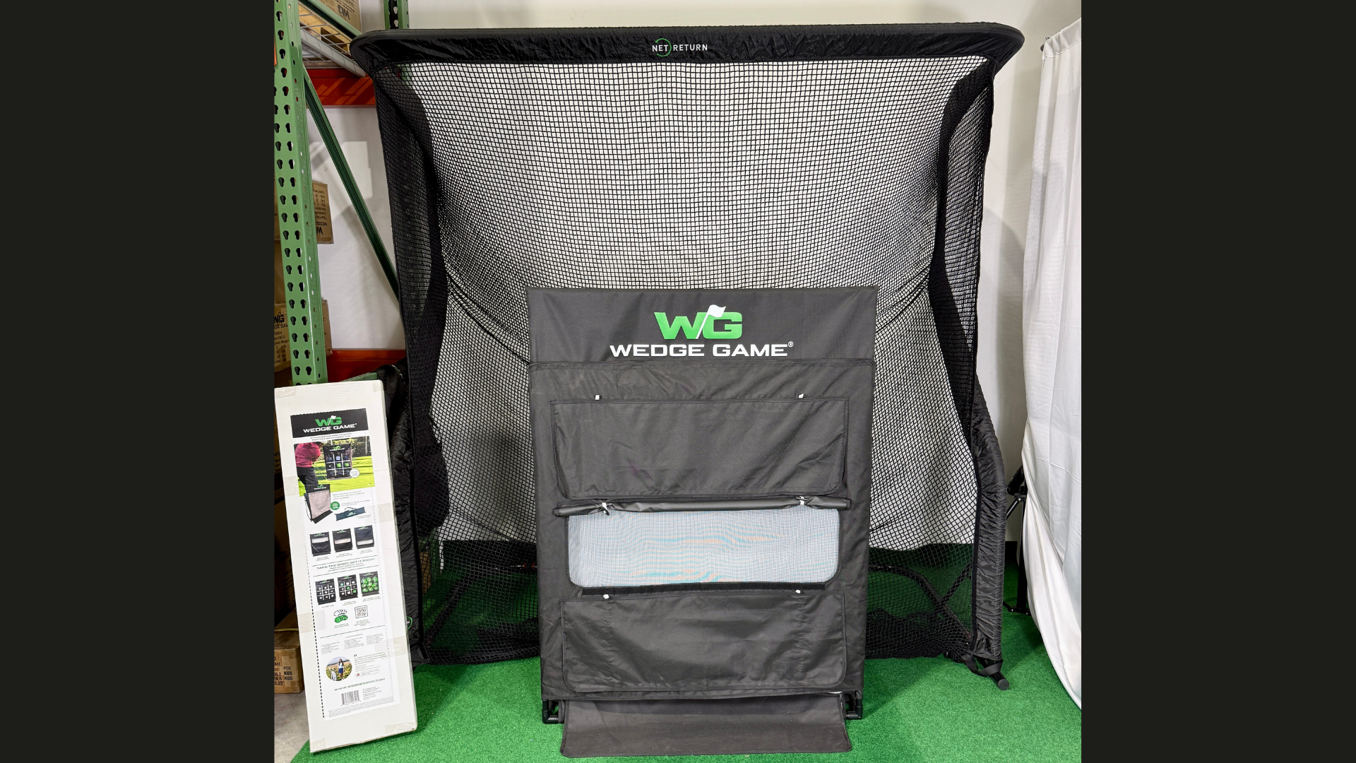 Wedge Game set up as the perfect addition to a home practice space